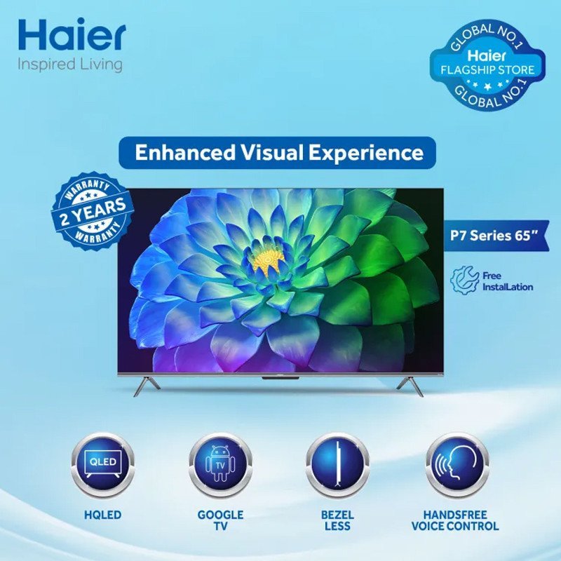 Haier 65" Bezel-Less UHD 4K Android Smart TV